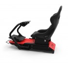Rseat S1 Black Seat / Red Frame Racing Simulator Cockpit